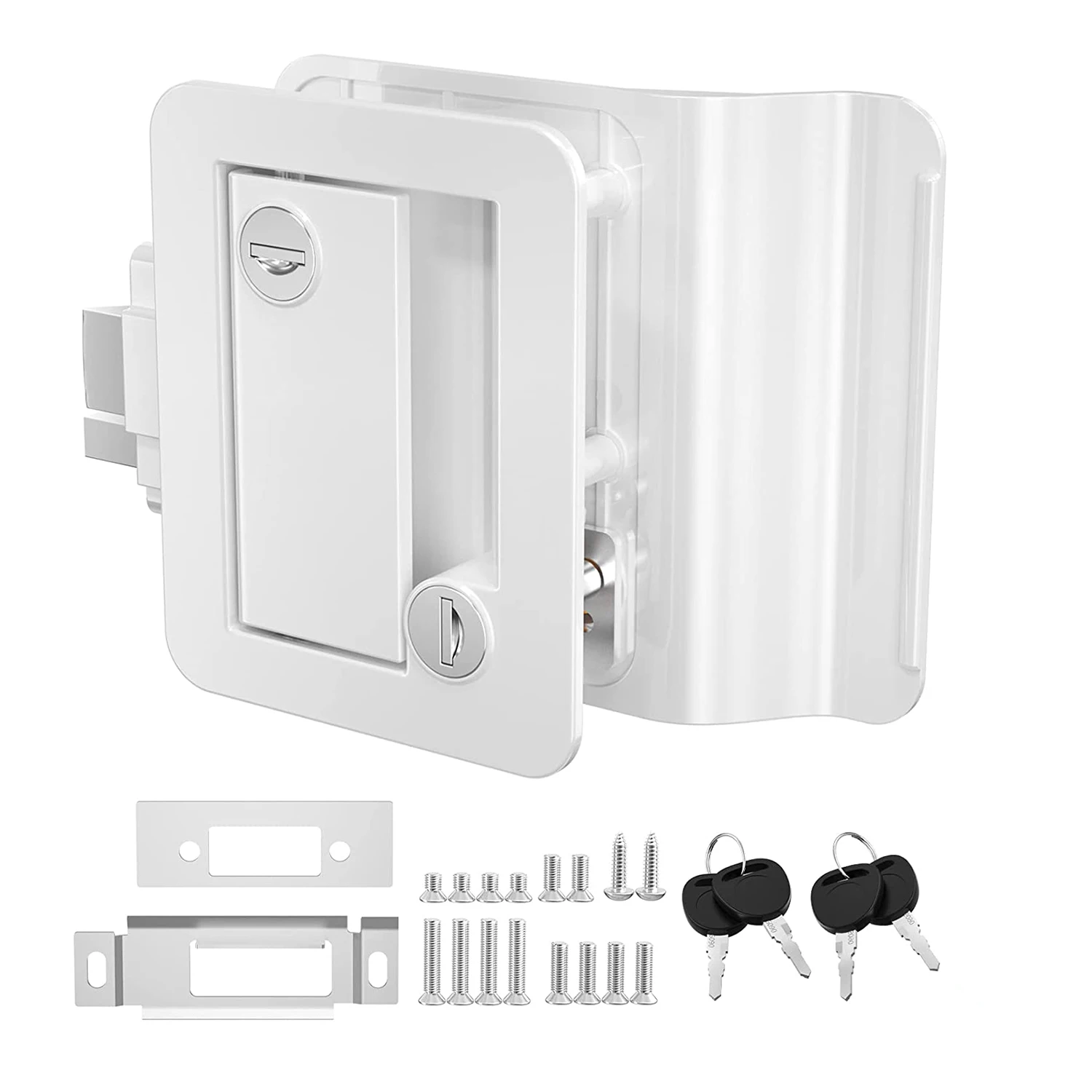 

Замок для входной двери на автофургоне DaierTek, сменный двойной открытый дверной замок на дом на колесах с зажимом, компьютерная ручка для входной двери