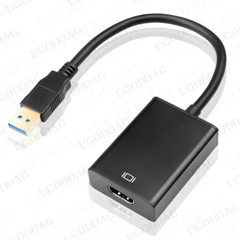 1080P 60 Гц HD Портативный USB 3.0 к HDMI-совместимому аудио-видео адаптер-конвертер Кабель