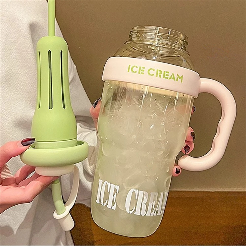 Портативная термостойкая чашка для льда большая емкость тонкий цилиндр