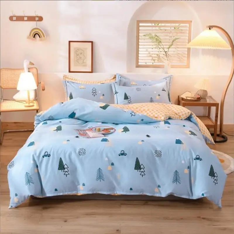 Весенне-летний утолщенный комплект постельного белья из чистого хлопка четыре