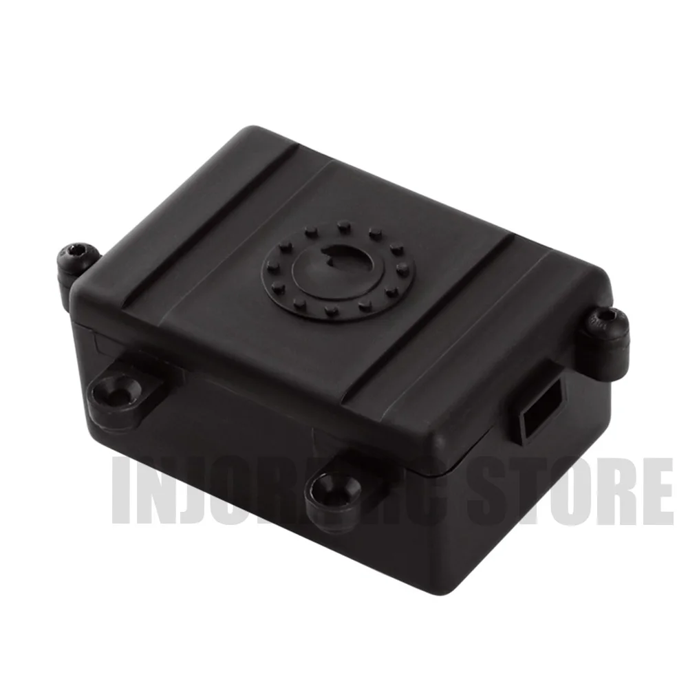 Автомобильный радиоприемник на радиоуправлении 1 шт., Пластиковый черный ресивер ESC для радиоуправляемого гусеничного автомобиля 1/10, Axial SCX10 D90 D110