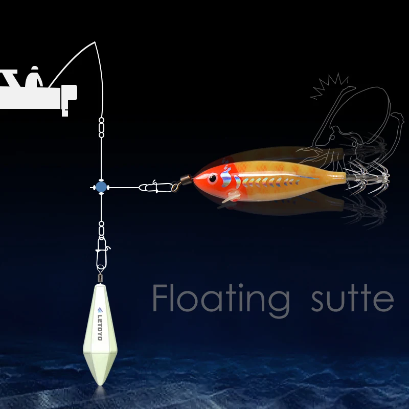 1 шт. искусственная приманка для кальмара 75 мм 5 г