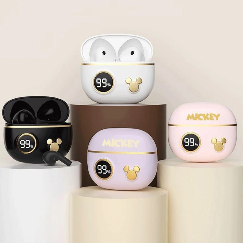 

Disney TWS Wireless Headphones Bluetooth 5.2 Earphone Headset Sport Earbuds Handsfree Music Headphones Power Display With Mic