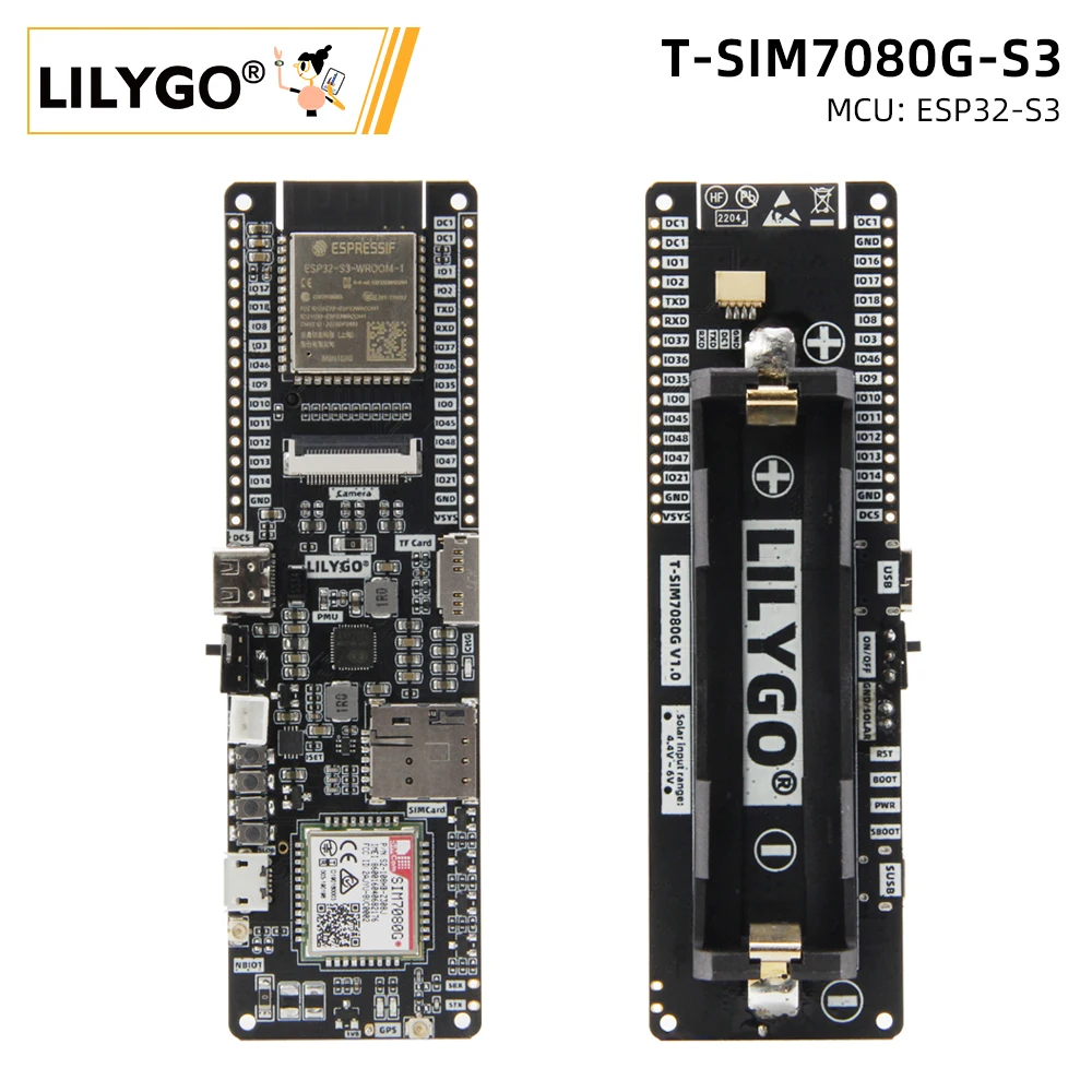 LILYGO®T-SIM7080G-S3 SIM7080 макетная плата поддерживает Cat-M NB-Iot WIFI Bluetooth 5,0 с GPS-флэш 16 Мб PSRAM 8 Мб