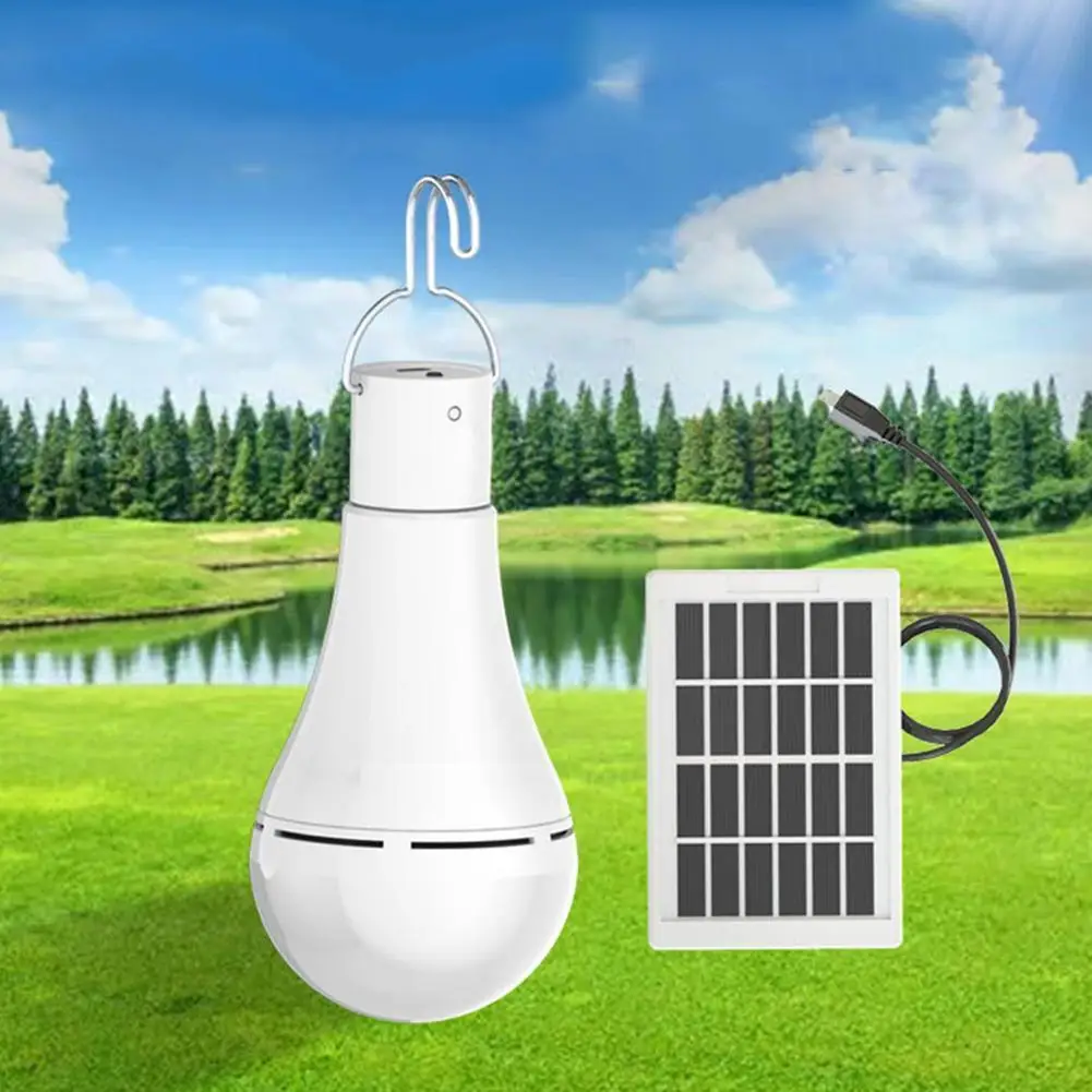 

7w/9w Solar Light Solar Panel Powered Led Light Bulb Energy Fishing Portable Tent Outdoor Lamp Lamp Camping I5u1