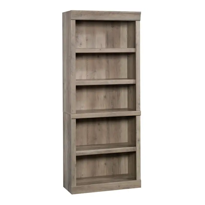 

Glendale 5 Shelf Bookcase, Rustic Gray Kitchen Bathroom Storage Shelf Cabinet Hanging Rack