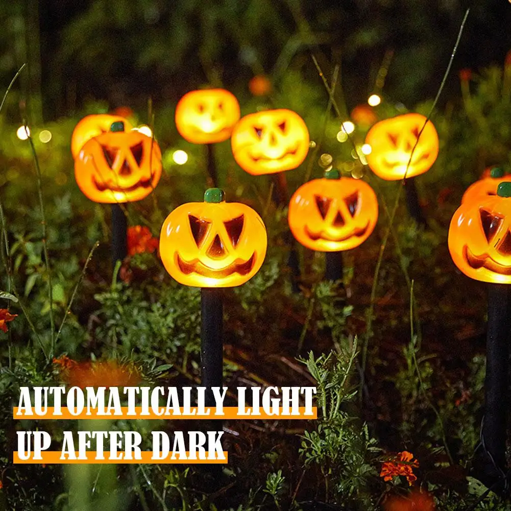 

Halloween Outdoor Pumpkin Lawn Ground Inser Lamp Solar Garden Energy Terrace Atmosphere Landscape Courtyard Waterproof Layo A5P6