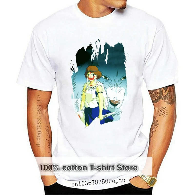 

PRINCESS MONONOKE 2 WOLF AMINE CARTOON T SHIRT