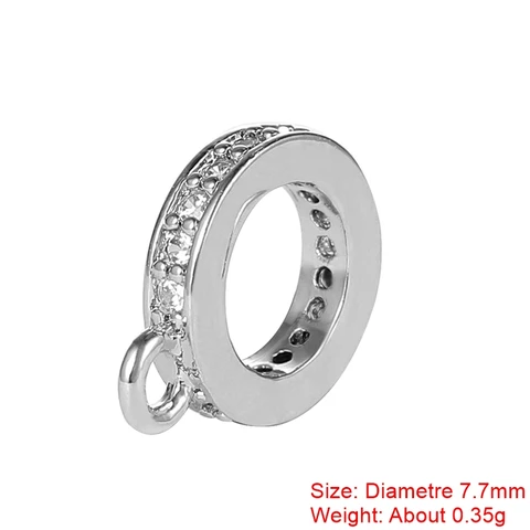 Разделители бусин Juya, 4 шт., позолоченные