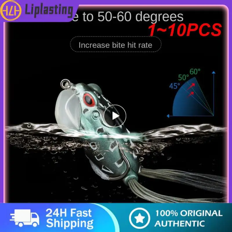 

1~10PCS WokotipFrog Lure High Quality Fishing Bait 5 colors fishing soft lures minnow 5cm 15g fishing tackle