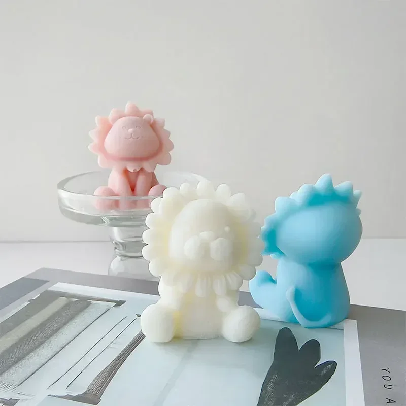 Силиконовая форма в виде льва мыло ручной работы животное сделай сам для