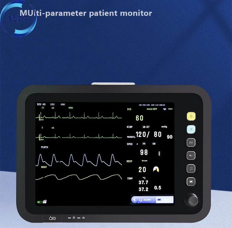 12 1-дюймовый монитор жизненно важных функций больничной клиники медицинское