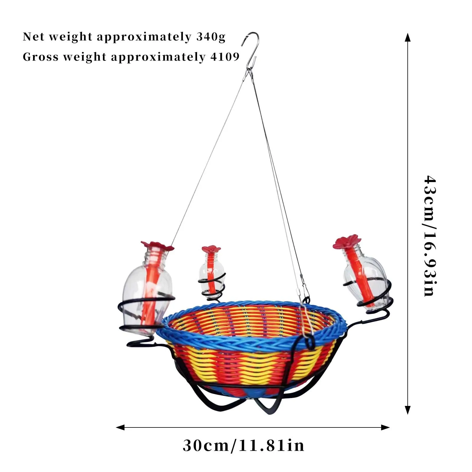 Подвесная кормушка для птиц легкая легко чистящаяся пластиковый материал