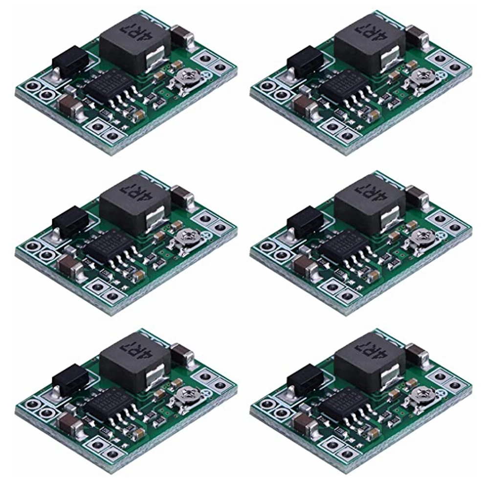 

6pcs Power Module Adjustable MP1584EN DC DC 3A Power Step-down Descending Output Module 12 v9v5v3 LM2596 24V