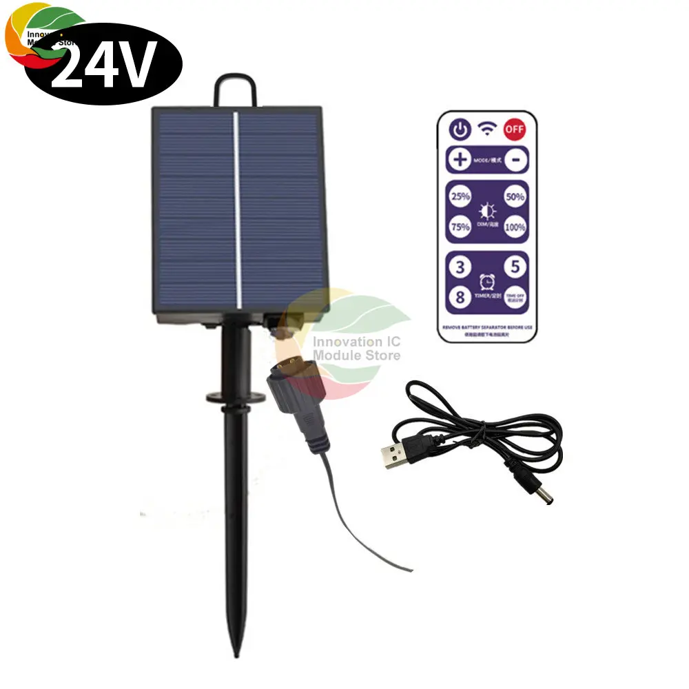 Solar Battery Box Kit Pack Powered Lithium Panel Light With Drill Digger Remote Control For Led String Strip Lamp DIY