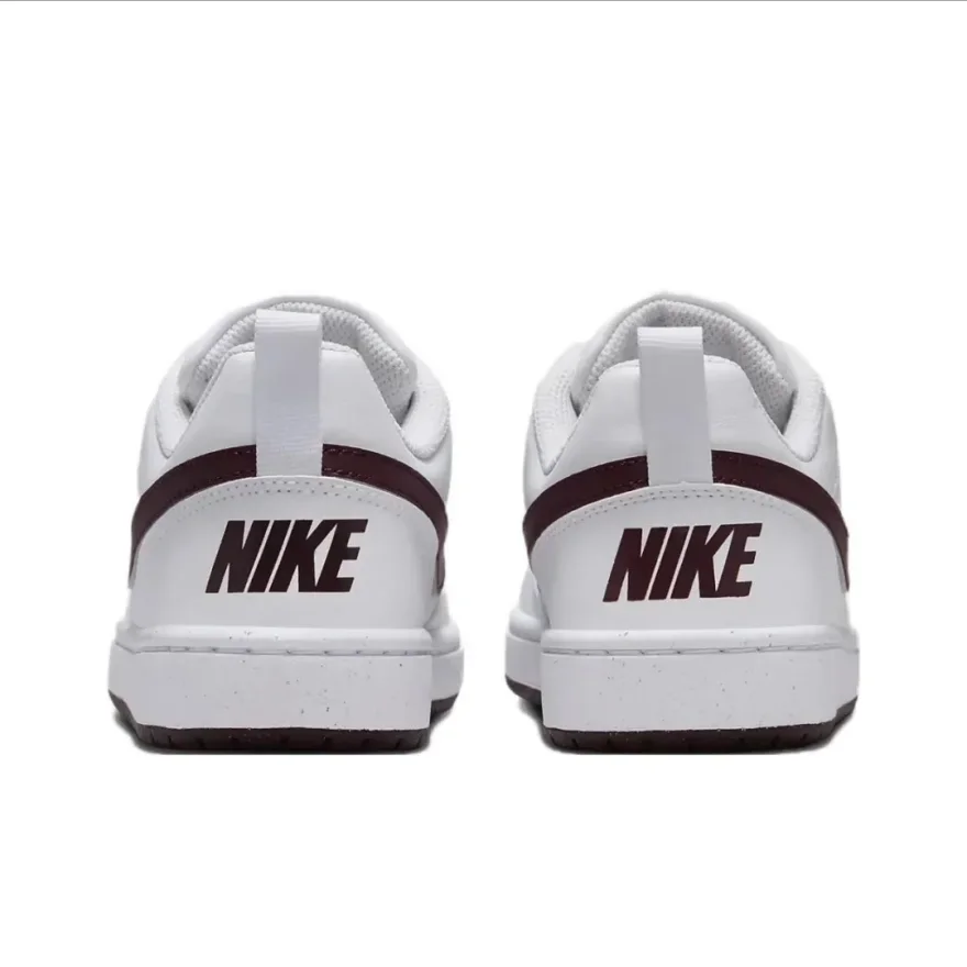 Nike Court Borough Is Lightweight Comfortable Non-Slip Wear-Resistant Low-Top Kidsren's Sneakers White Coffee for Teenagers