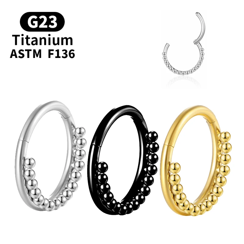 

Piercing Titanium Cartilage Helix Nose Hoop Ring Zircon Industrial Earrings Labret Tragus G23 Women Helix Body Jewelry Charming