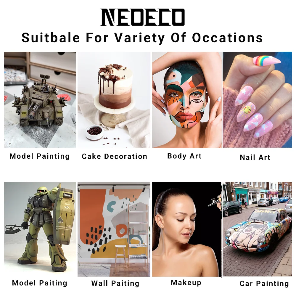 NEOECO гравитационный пистолет-распылитель двойного действия с насадкой 0 3 мм для