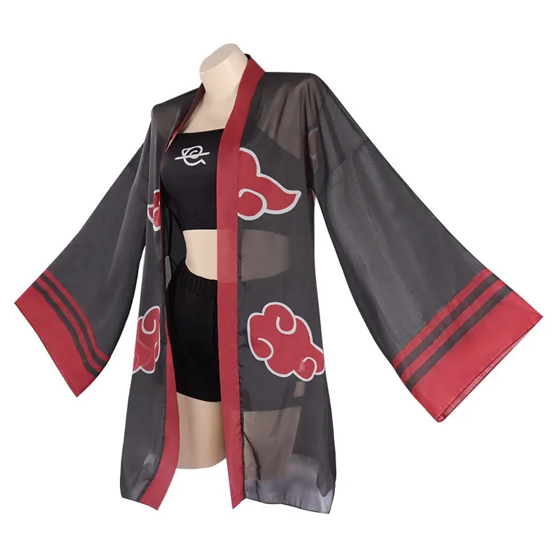 Женское кимоно Akusuki купальник для косплея накидка haori 3 шт. аниме летний комплект
