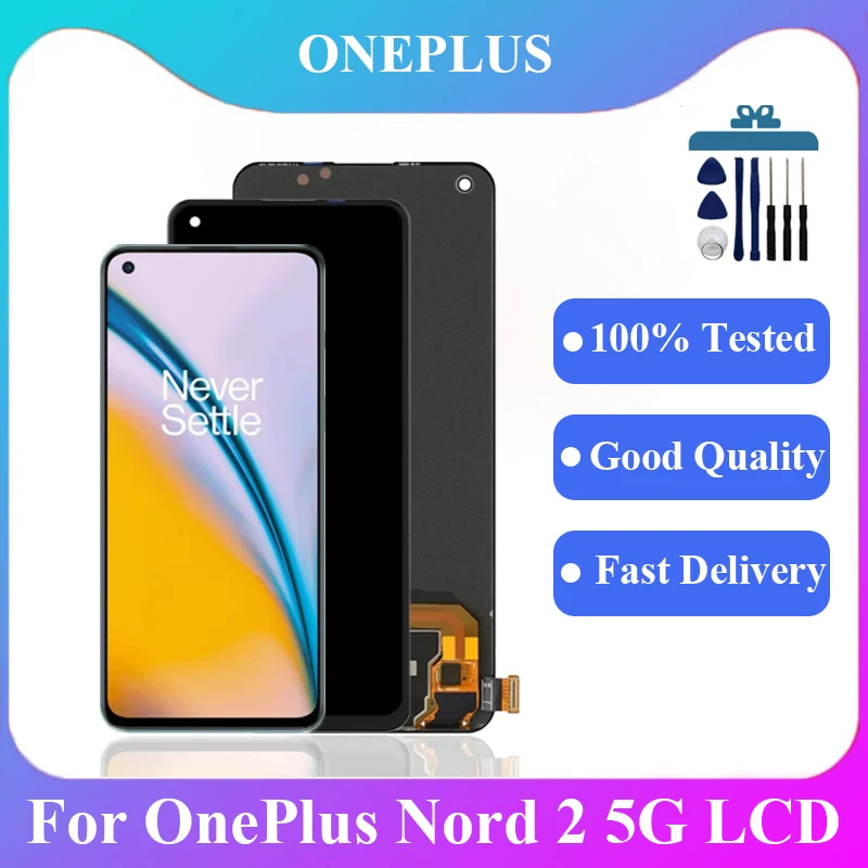 

6.43 Inch Original Amoled / TFT For OnePlus Nord 2 5G DN2101 DN2103 LCD Display Touch Screen Digitizer Assembly Replacement