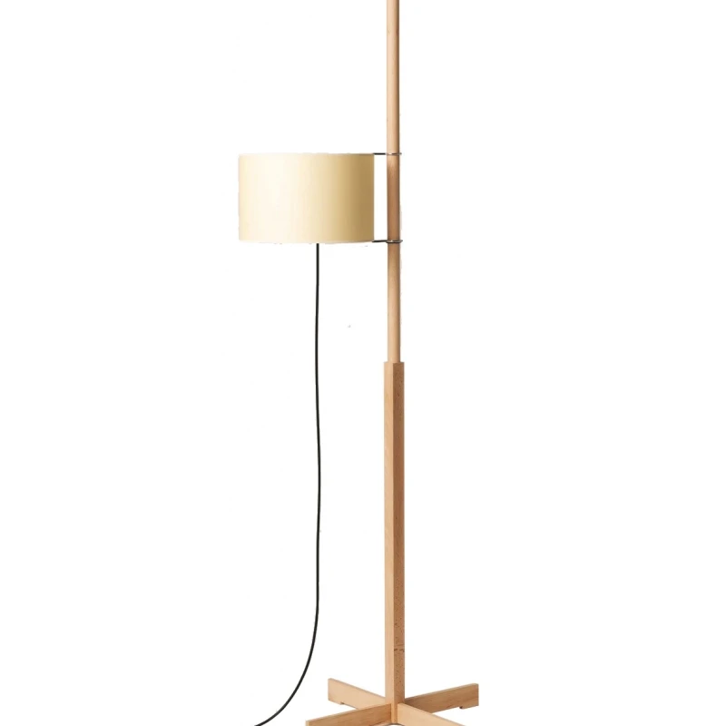 

New! Zhongshan wooden frame fabric shade nordic corner standing floor lamp for hotel