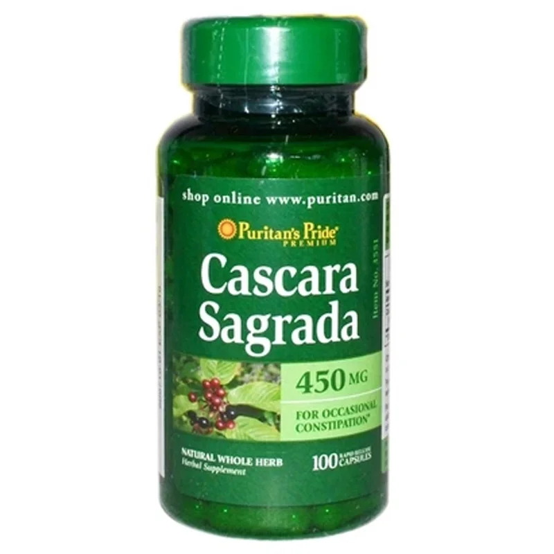 

Cascara Sagrada 450 Mg for Occasional Constipatios 100 Capsules