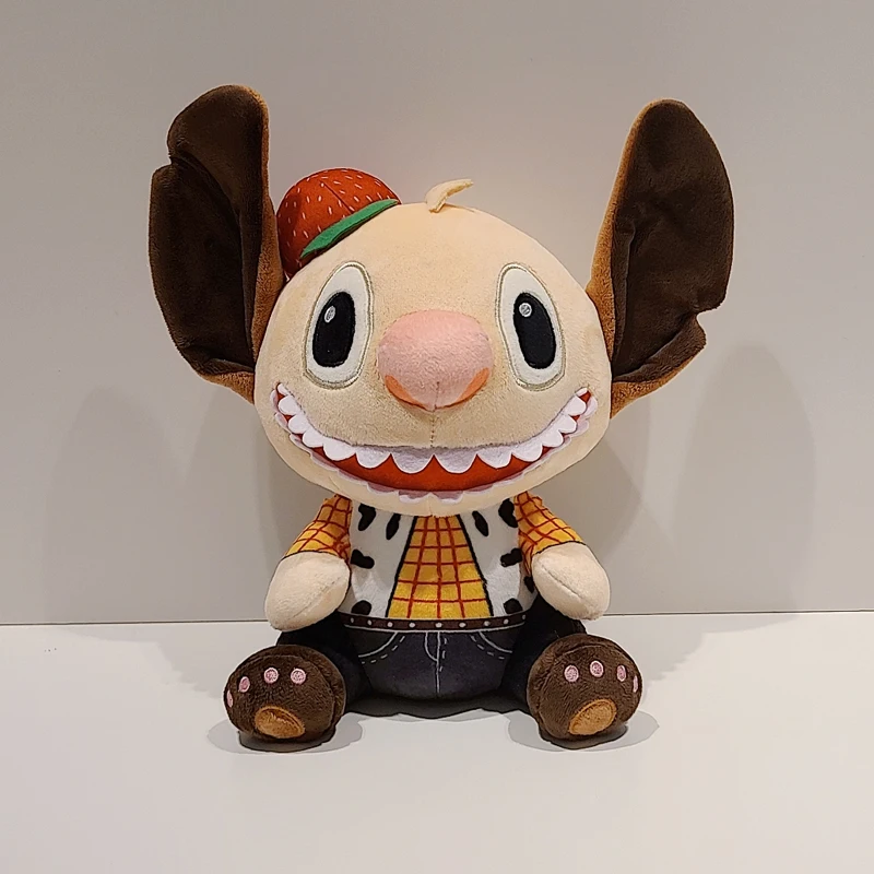 

20cm Disney Woody Stitch Plush Dolls Anime Cute Cartoon Toy Lilo and Stitch Kawaii Plushie Stuffed Toys Birthday Gifts for Kids
