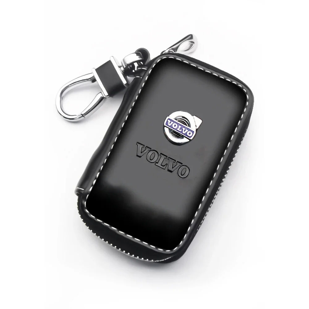

Кожаный чехол для ключей от автомобиля, многофункциональный брелок для ключей, сумка-органайзер, держатель для ключей для Volvo XC70 V60 XC60 XC90 V50 S60 V90 V40 S40