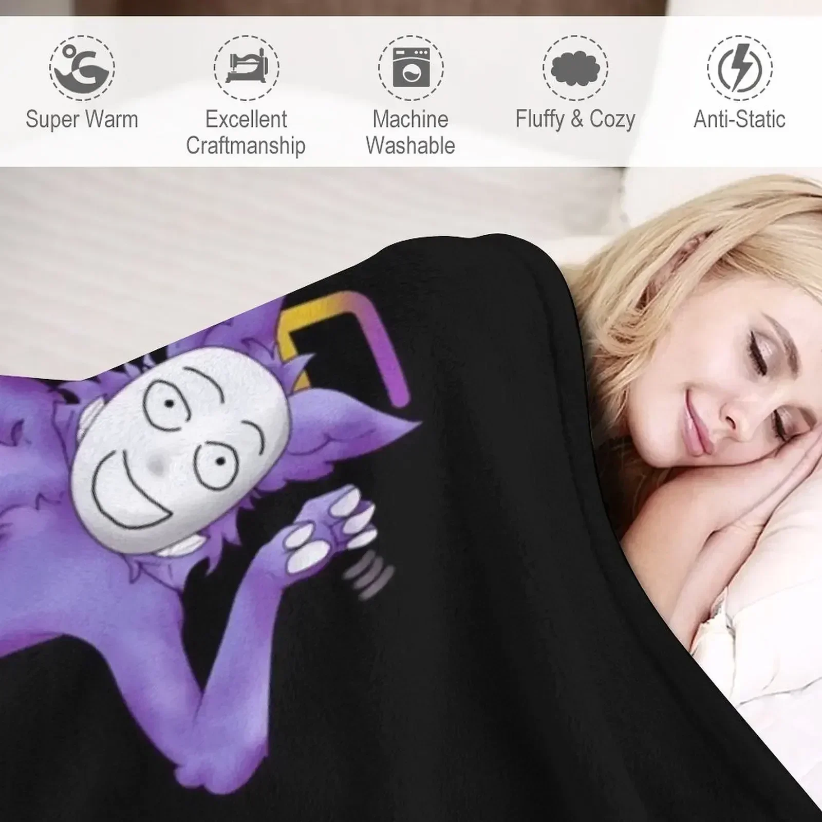 Kedamono Popee The Performer Throw Blanket Beach Bed covers Blankets Sofas Of Decoration