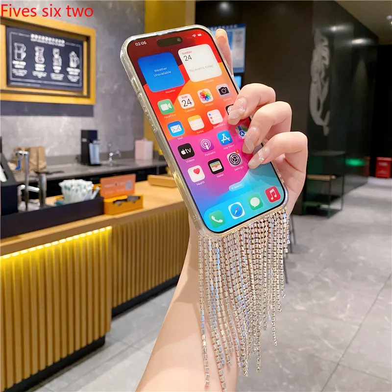 Роскошные корейские блестящие искусственные кисточки для OPPO A18 A17K A16K A15 A57 A95 A94 A74