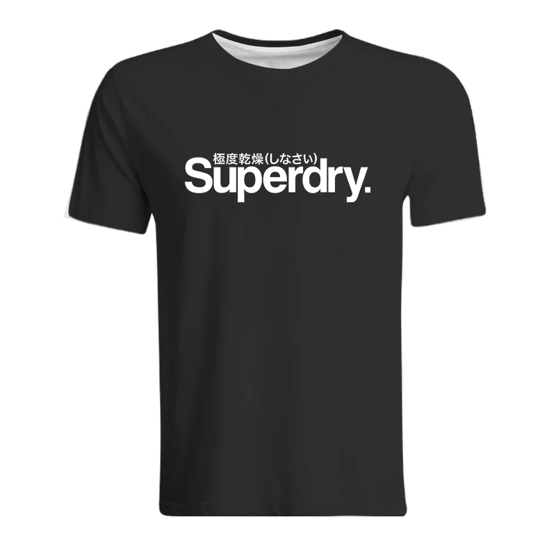 

Superdry 2023 New Casual 3D Summer Dress Men's Round Neck T-shirt Printed Men's Sports Comfort Short Sleeve 10
