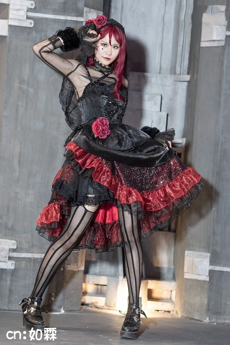 COS-KiKi аниме Lovelive! Костюм для косплея Unit Live Adventure 2020 концерт GK Devil Kiss Yoshiko Мари Рико |