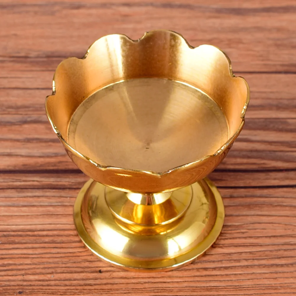 Латунная лампа с маслом винтажный декор держатели для чайных свечей цветок