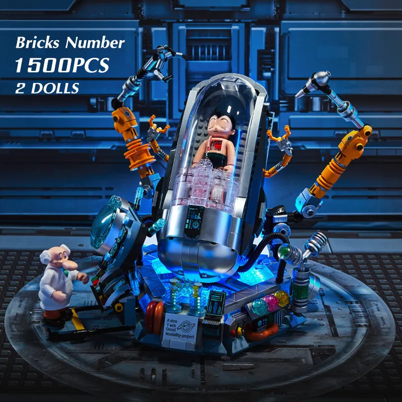 

1500PCS Cartoon Movie Astro Awakening Moments Games Robot Toys Boy Bed Mechanical Mecha Bricks Building Blocks Kid Gift Boys Set