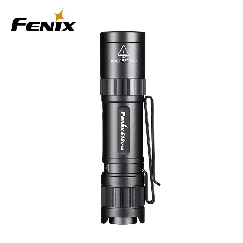 Fenix E12 V3.0 200 люмен портативный фонарик EDC AA с двусторонним зажимом для тела и