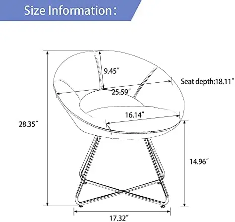 Set Of 2 Living Room Chairs Vanity Chair For Makeup Room, Mo