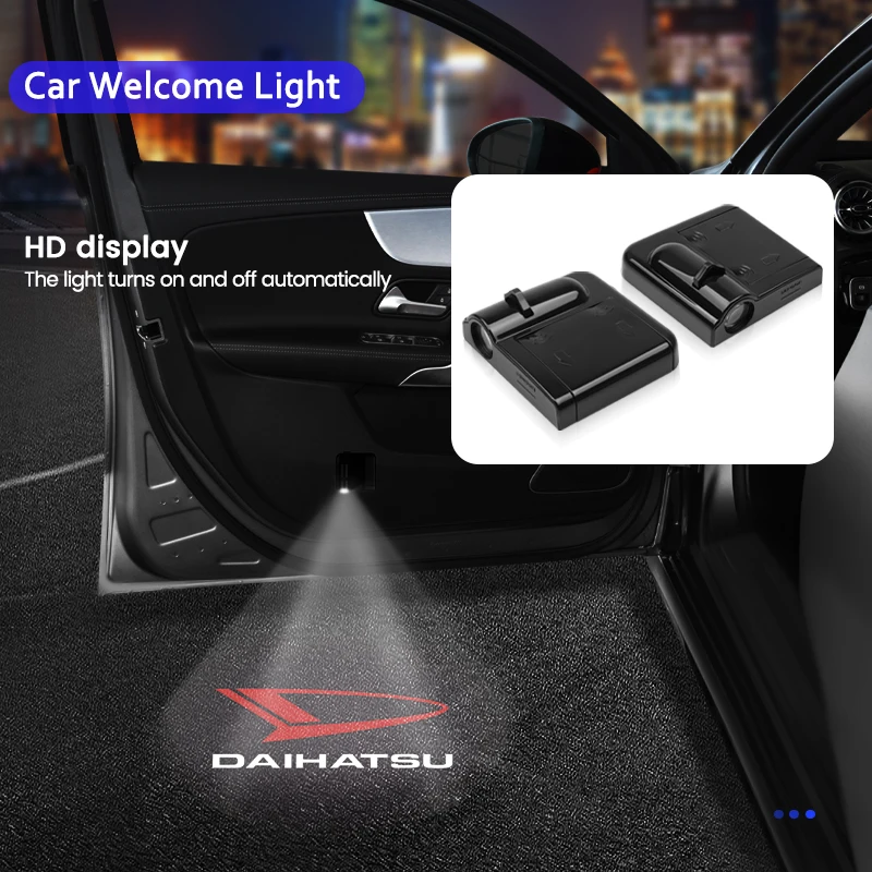 Светодиодная Автомобильная Эмблема для двери 2 шт. приветственная лампа