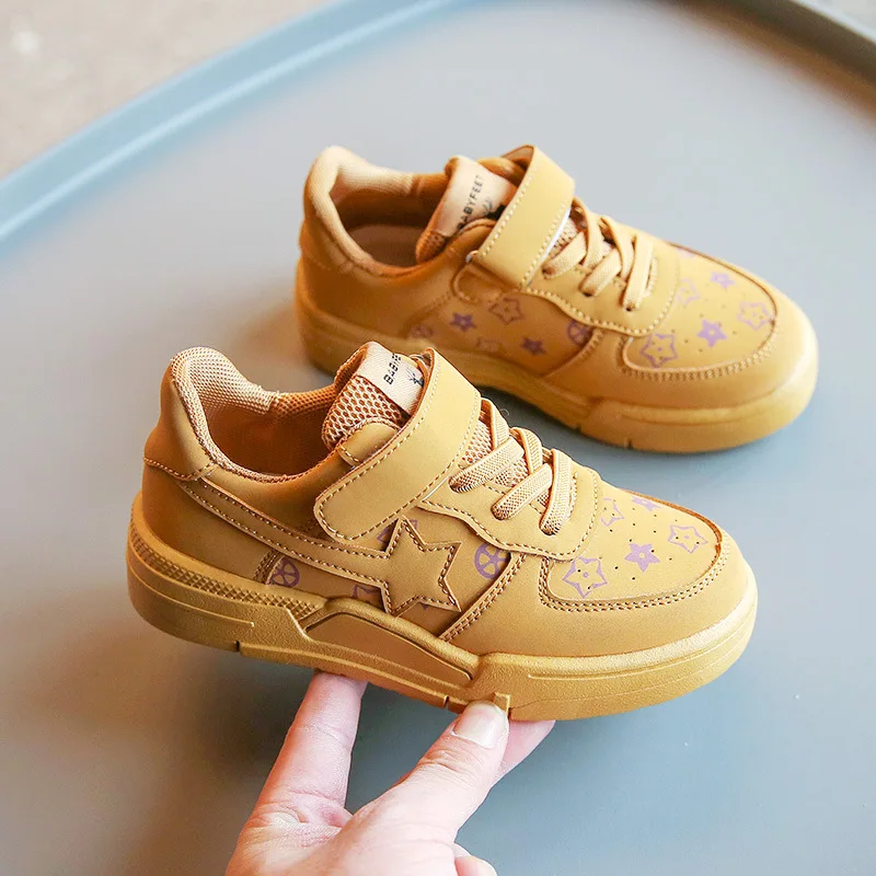 

Детская повседневная обувь, Новинка весна-лето 2022, маленькие белые туфли со звездами для девочек, красивая спортивная обувь для мальчиков, к...