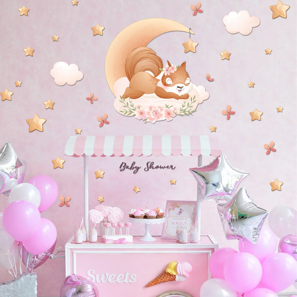 Виниловая фотография с изображением милой лисы