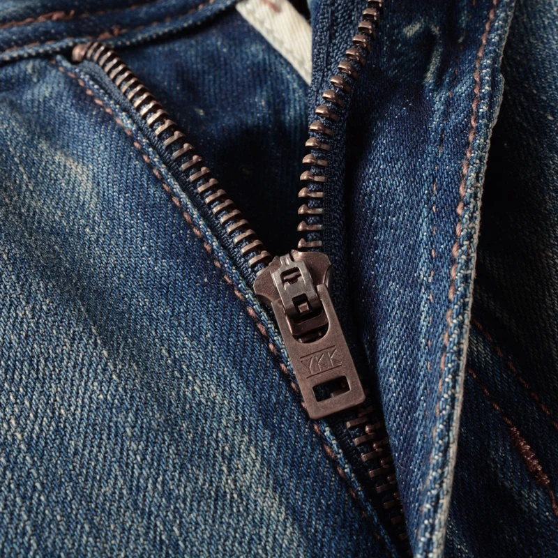 Fashion Designer Men Jeans High Quality Retro Blue Stretch Slim Fit Ripped Jeans Men Casual Trousers Vintage Denim Pants Hombre