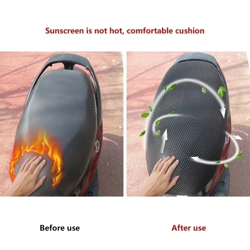 Универсальный защитный чехол для сиденья мотоцикла сетчатый 3D изоляционный