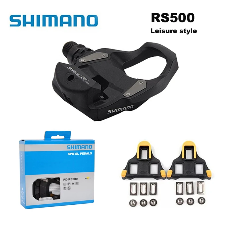 SHIMANO PD Rs500 Педали для шоссейного велосипеда Карбоновые самоблокирующиеся педали