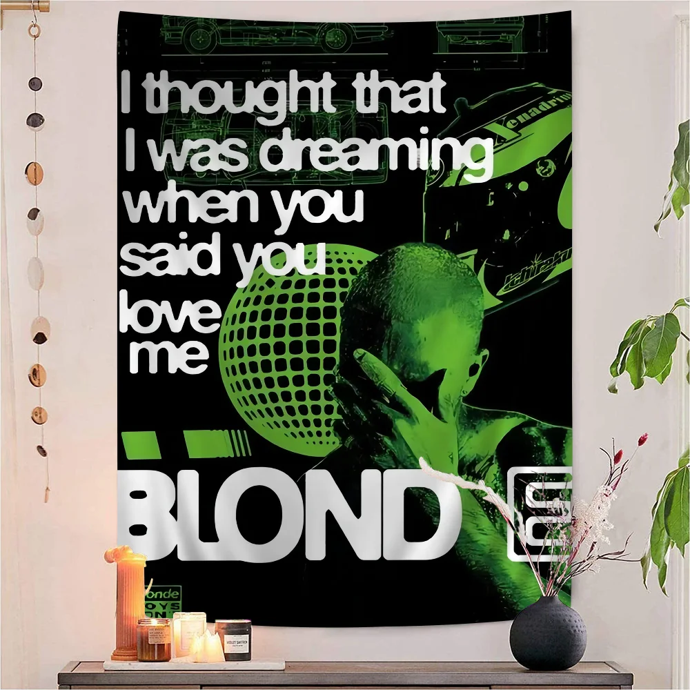 F-Frank блондинка океаны с принтом большой настенный гобелен настенное украшение