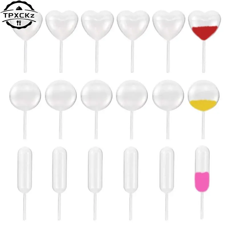 

50Pcs 4ml Sauce Droppers For Cupcakes Ice Cream Sauce Ketchup Pastries Stuffed Dispenser Mini Squeeze Transfer Pipettes