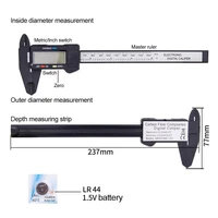 vernier caliper 0 150mm measuring tool 6 inch lcd digital electronic carbon fiber vernier caliper gauge micrometer