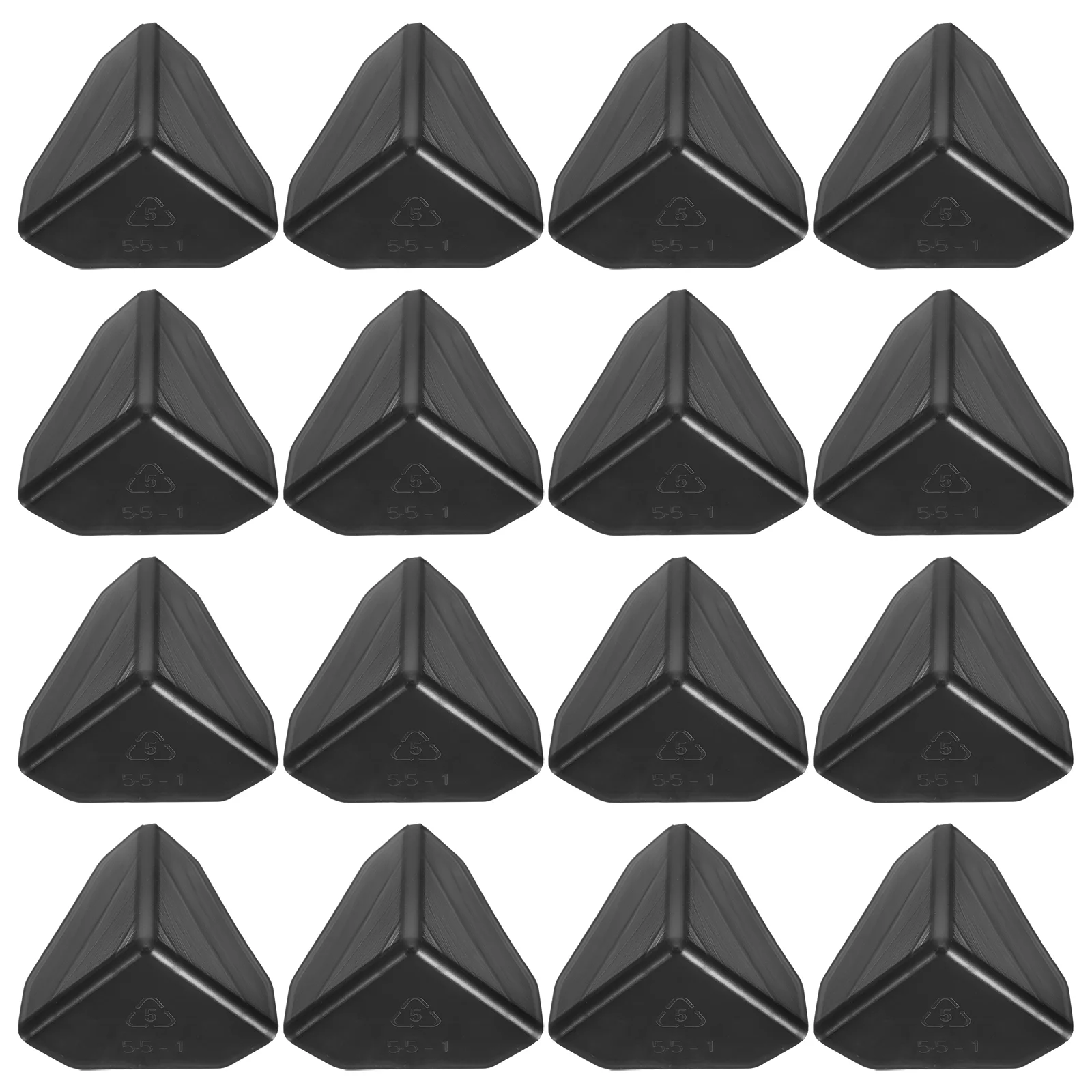 

100 Pcs Three-sided Plastic Corner Protector Hard Bumper Baby Protectors Furniture Earth Tones Pad Cover Cushion Desktop