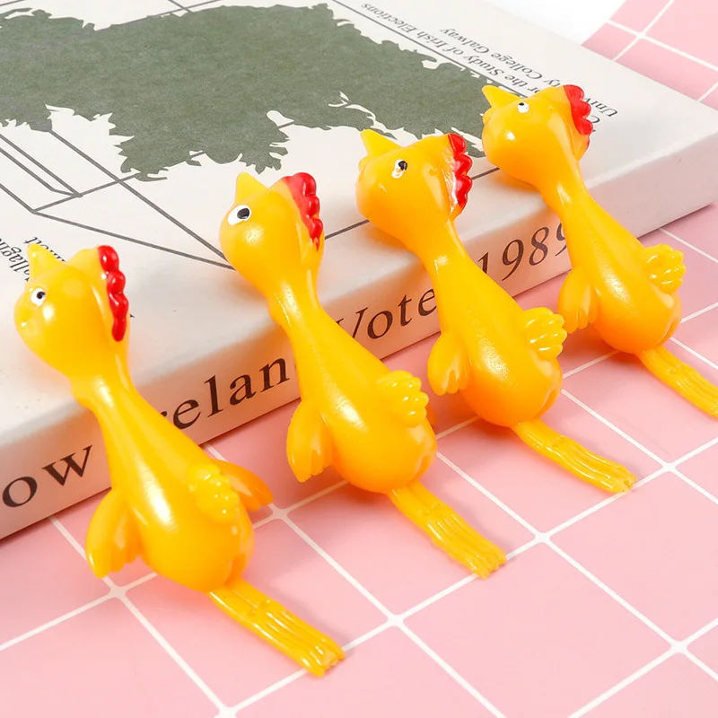 

1PCS Catapult Launch Turkey Fun and Tricky Slingshot Chick Practice Chicken Elastic Flying Finger Birds Sticky Toys Kids Gift