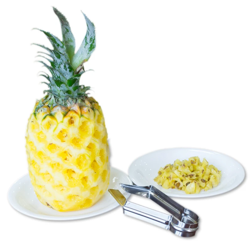 

Pineapple Eye Peeler Strawberry Pedicel Corer Clip Stainless Steel Vegetable Seed Remover Fruit Slicer Clips Kitchen Gadgets