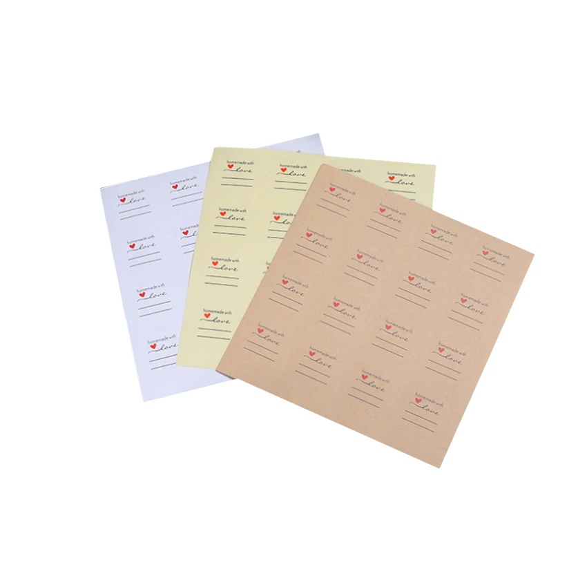 

free shipping1600pcs/lot Kraft Paper Gift Scrapbooking Paper Labels Seal Sticker DIY Self-adhesive Stickers Scrapbooking