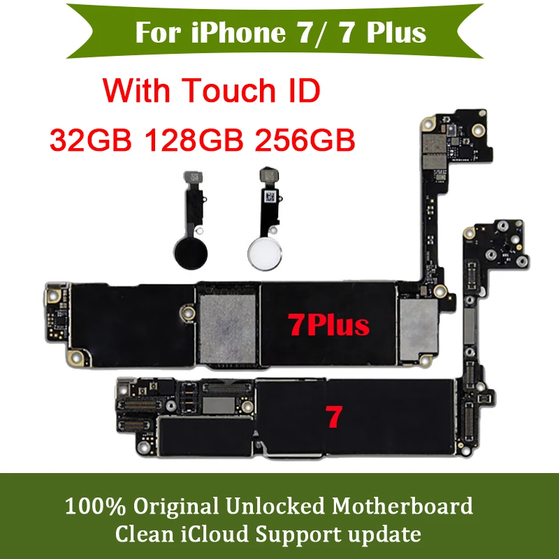 Материнская плата для Iphone 7 Plus чистая iCloud логическая iOS система Lte 4G Wcdma Gsm сетевая